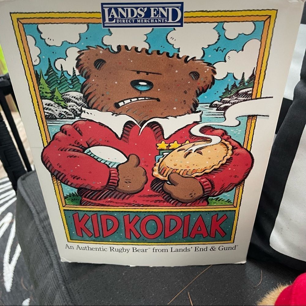 Land’s End Gund 1996 Kid Kodiak Authentic Rugby Bear preowned - Picture 6 of 11